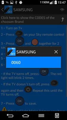 Sky - Remote Control android App screenshot 0